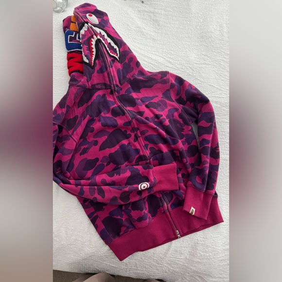 Baping Ape Purple Hoodie - Picture 1 of 2
